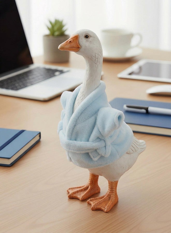 NiHome 7 Inch Desk Goose Outfits - Soft Fabric Bathrobe Outfit, Perfect Fit for Mini Desk Goose Decor, Fun Dress-Up for Holidays, Parties, and Events, Adds Whimsy and Charm to Home Display - Image 3
