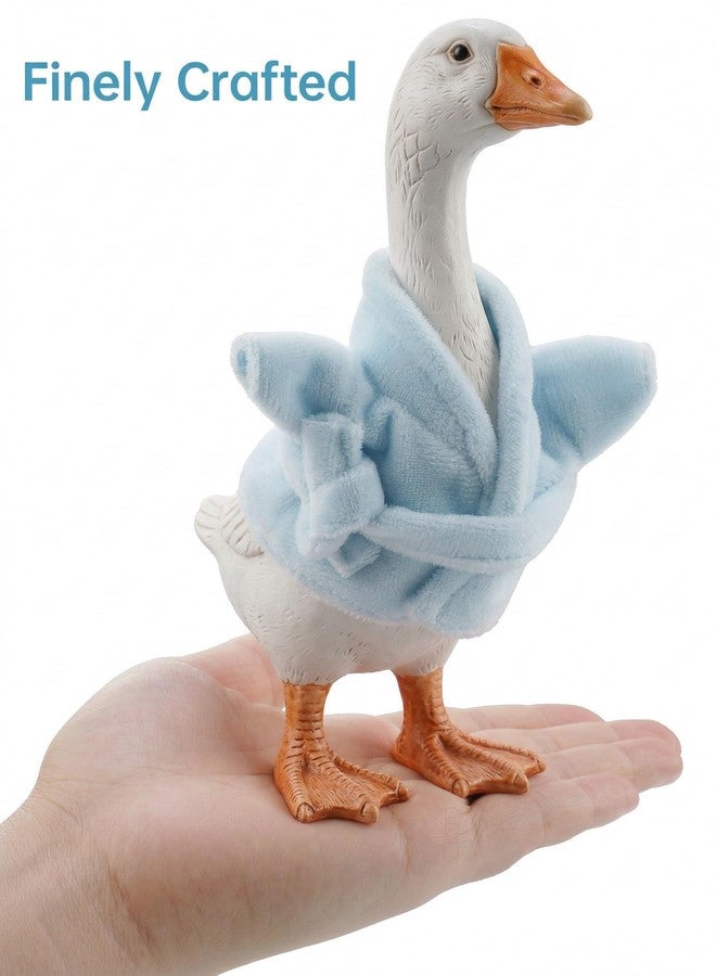 NiHome 7 Inch Desk Goose Outfits - Soft Fabric Bathrobe Outfit, Perfect Fit for Mini Desk Goose Decor, Fun Dress-Up for Holidays, Parties, and Events, Adds Whimsy and Charm to Home Display - Image 4