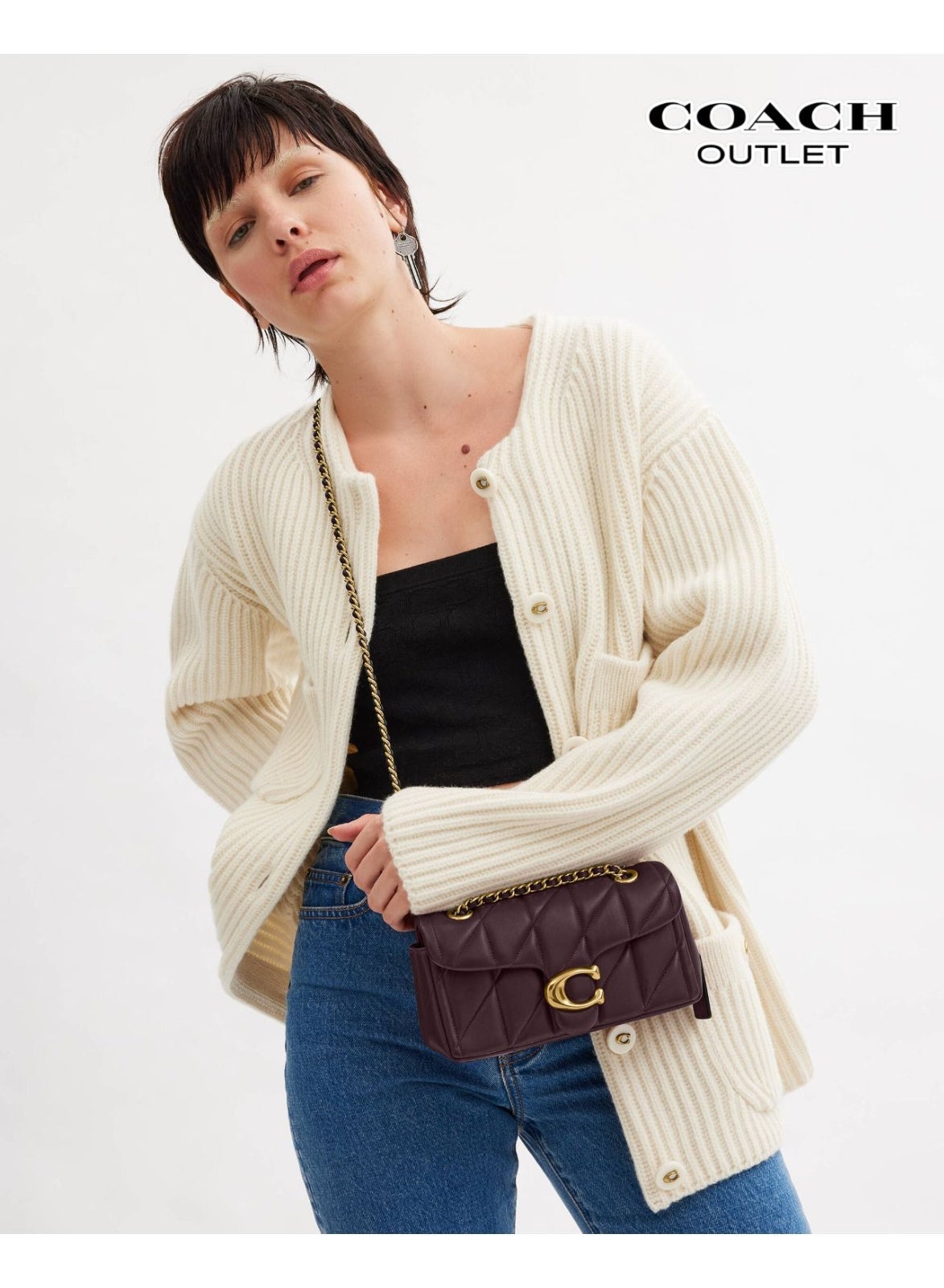 Tabby Shoulder Bag 20 With Pillow Quilting, Women's Shoulder Bag, Women's Tote Bag, Women's Hand Bag,Women's Cross Body Bag, Women's Wallet, Women's Travel Bag, Burgundy-20cm