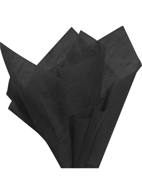 20 Sheets Cotton Flower Wrapping Paper， Non-Woven Waterproof Floral Bouquet Paper for Florist Supplies，Gift Packaging（Black，45*60cm）