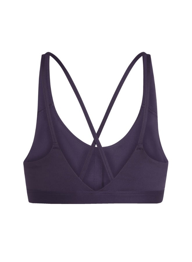 Adidas Adidas All Me Ess Ms Purple Workout Bra - Medium Support Bra For Women - Image 2