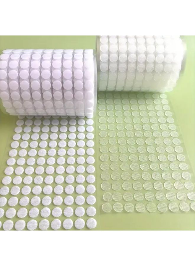 1020 Pcs 510 Pairs Transparent Self Adhesive Round Sticker Dots For Art Crafts Home Office - Image 1
