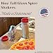 JARMING COLLECTIONS Premium Glass Spice Shakers  16 oz Versatile Seasoning and Spice Dispenser with Sifting Lids for Popcorn Cheese Cinnamon and Salt Made in USA - Image 4