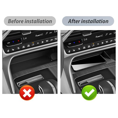 SKTU ملحقات SKTU لسيارة مازدا CX-90 2024 2025 حصيرة شحن لاسلكي لسيارة مازدا CX-90 2024 2025/مازدا CX-70 2025+ وسادة مركزية غير قابلة للانزلاق 2024 2025 حصيرة كونسول CX-90 - Image 3