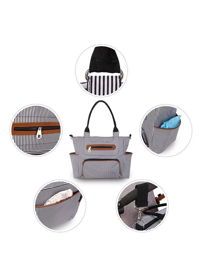 BOUND MOAT Waterproof Diaper Bag Set Multi-Function Large Capacity Mommy Bags Nappy Baby Bag Travel Beach Shopping Baby Handbag 6PCS Set Baby Stroller Hook Bag - Image 3