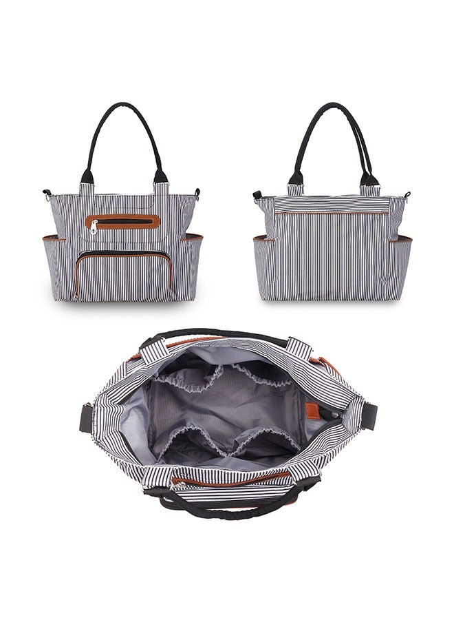 BOUND MOAT Waterproof Diaper Bag Set Multi-Function Large Capacity Mommy Bags Nappy Baby Bag Travel Beach Shopping Baby Handbag 6PCS Set Baby Stroller Hook Bag - Image 4