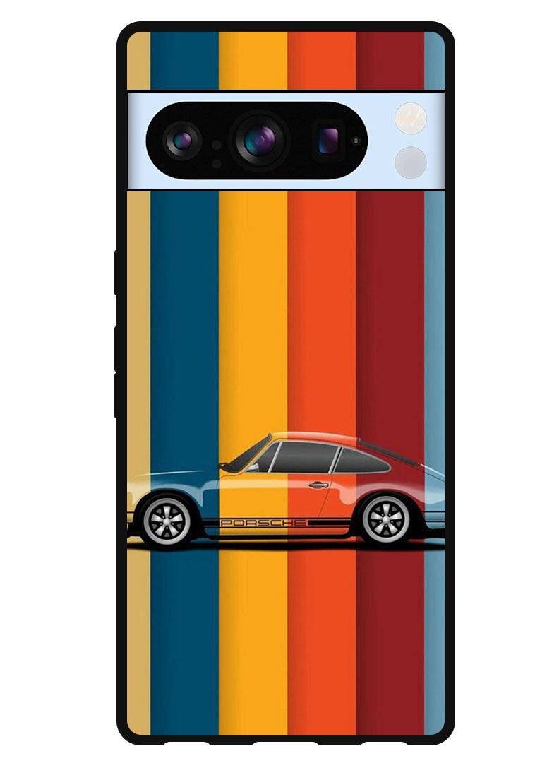 Theodor Protective Case Anti Scratch Shock Proof Bumper Cover For Google Pixel 8 Pro Vintage Porche - Image 1