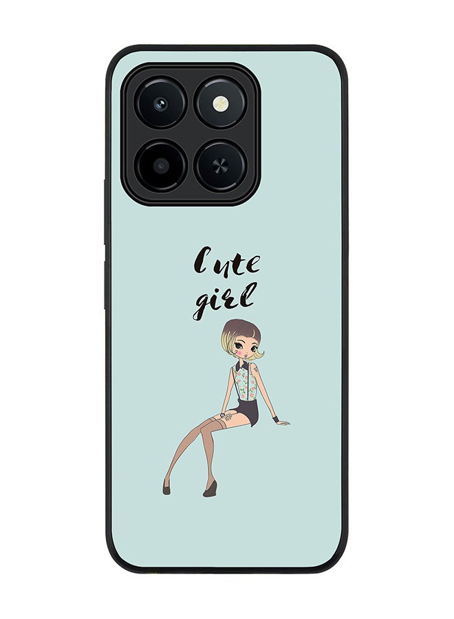Stylizedd For Honor X6c Case,Slim fit Camera Protection, Shockproof Thin Phone cover  - Shy Cute Girl - Image 1