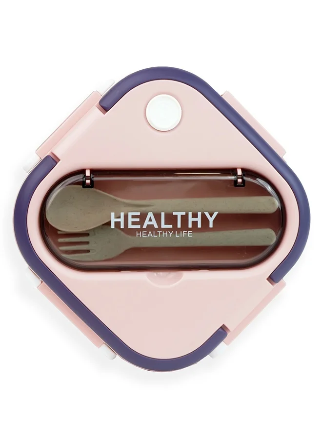 LITTLE SURPRISE BOX Little Surprise Box,Pink & Purple Rounded Square Stainless Steel Kids Lunch Box