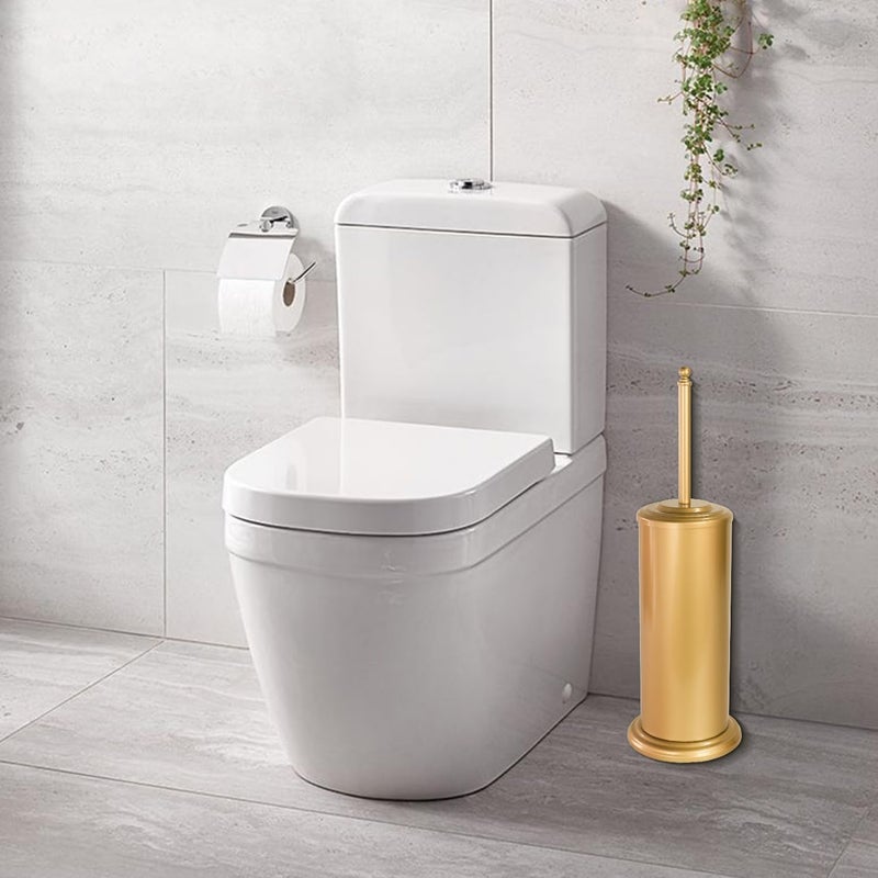 DOWRY Anti-Hand Off Toilet Plunger with Holder for Bathroom,Powerful Efficient Force Suction Cup,Heavy Duty, Deep Cleaning, Gold - Image 4