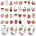 CNhoqc Christmas Cocoa Sticker Roll 2000 Pcs Winter Hot Cocoa Mug Marshmallow Waterproof Vinyl Decal Reusable Laptop Sticker Scrapbook Water Bottle Junk Journal Party Supplies Skateboard Travel Case - Image 2