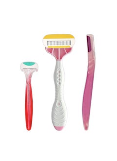 KAI Women Hair Removal Razor Beauty Box Kit, Body Razor, Face Razor, Bikini Razor, 3 Pcs  - Image 2