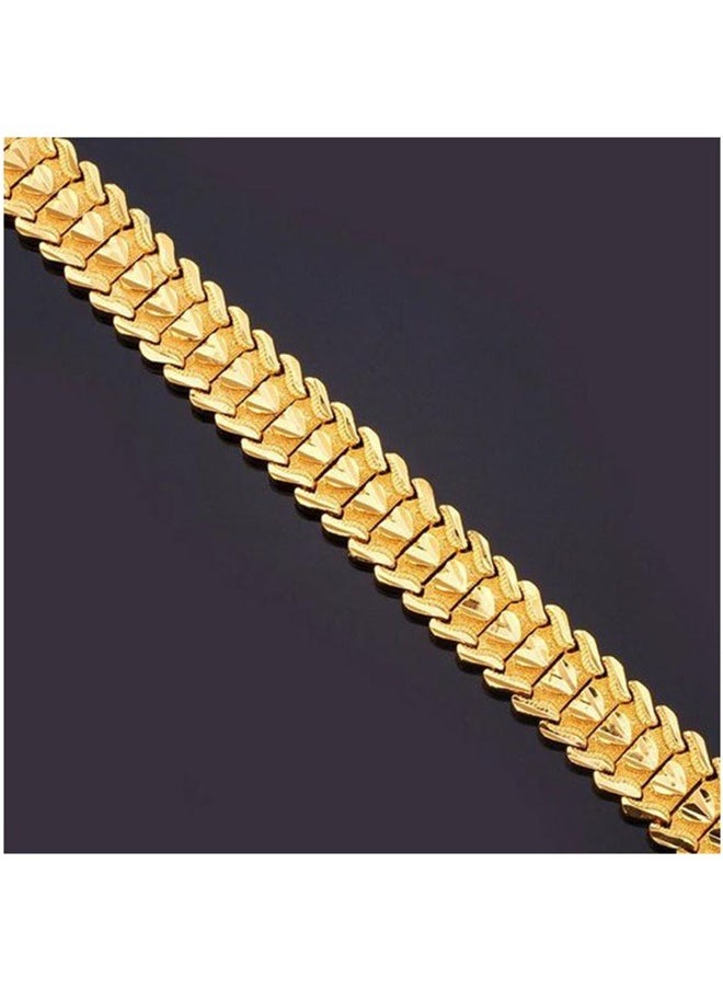 yongsheng Heart Design Gold Plated Bracelet，Bling Link Bracelet For Men Women Out Bracelets Gift Jewelry  - Image 5