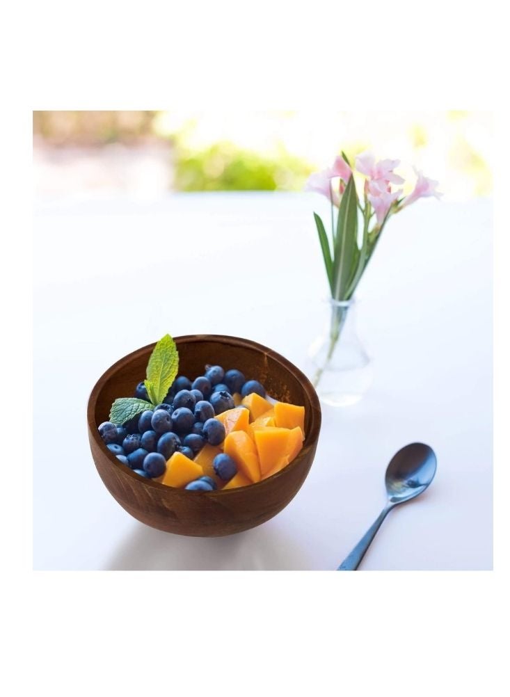 أكاسيا وعاء خشبي من خشب الأكاسيا الطبيعي للمطبخ والتقديم - Image 5