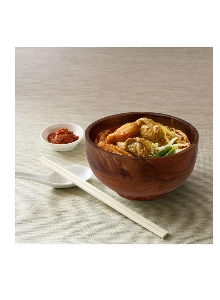 أكاسيا وعاء خشبي من خشب الأكاسيا الطبيعي للمطبخ والتقديم - Image 3