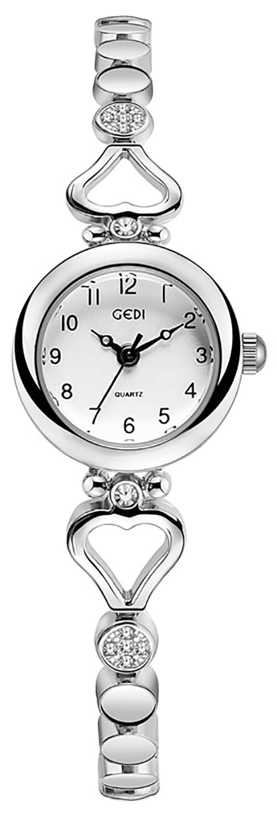 Gosasa Ladies Fashion Quartz Wrist Watches Elegant Watch for Women Waterproof Stainless Steel Strap Luxury Women Watch (a Silver) - Image 1