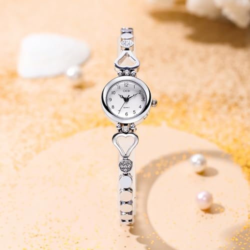 Gosasa Ladies Fashion Quartz Wrist Watches Elegant Watch for Women Waterproof Stainless Steel Strap Luxury Women Watch (a Silver) - Image 3