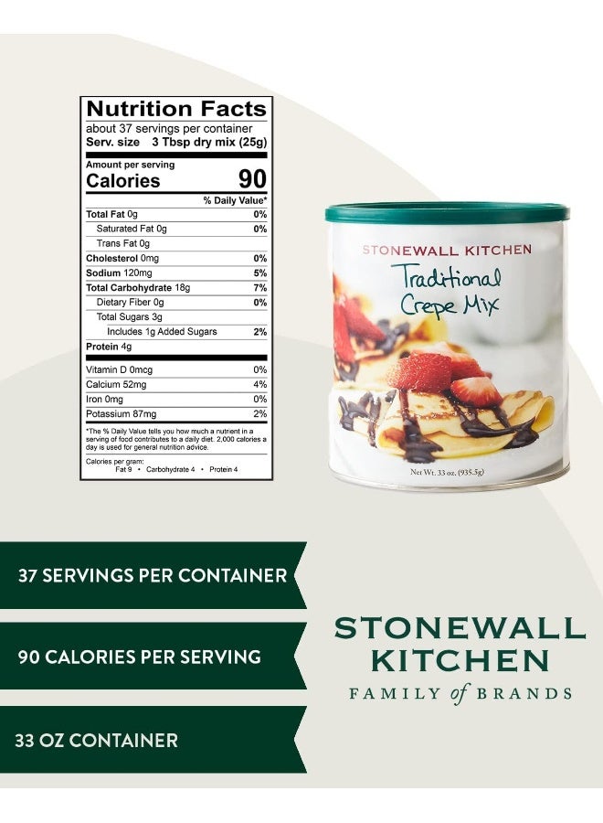 Stonewall Kitchen Traditional Crepe Mix, 16 Ounce - 2 pack - Image 2