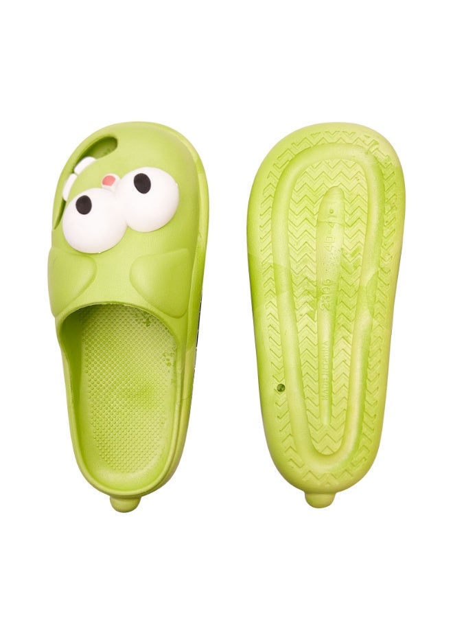شبشب نسائي خفيف الوزن من PVC، نعل مضاد للانزلاق ناعم ومريح، صندل سلايد للاستخدام في الحمام والدش والمنزل والخارج، لون أخضر - Image 5