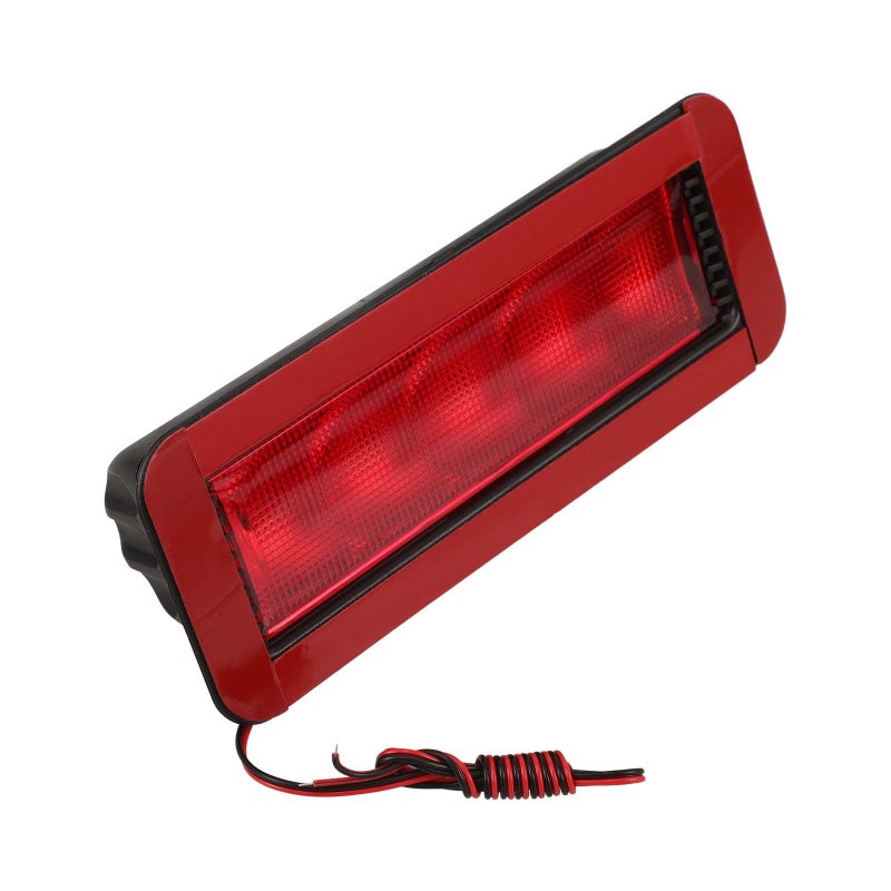 High Mount Brake Light Assembly LED Trunk Lid Replacement Tail Center Lamp Red Lens - Image 2
