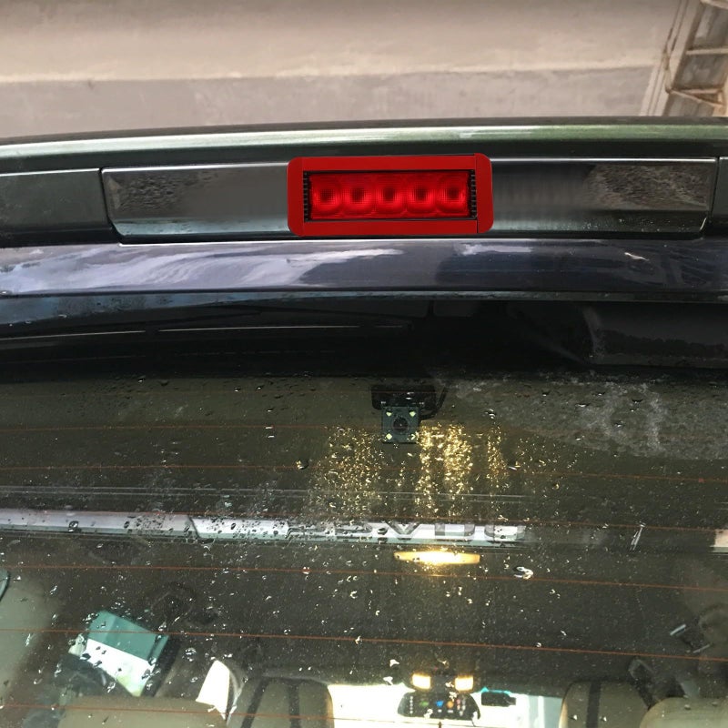 High Mount Brake Light Assembly LED Trunk Lid Replacement Tail Center Lamp Red Lens - Image 5