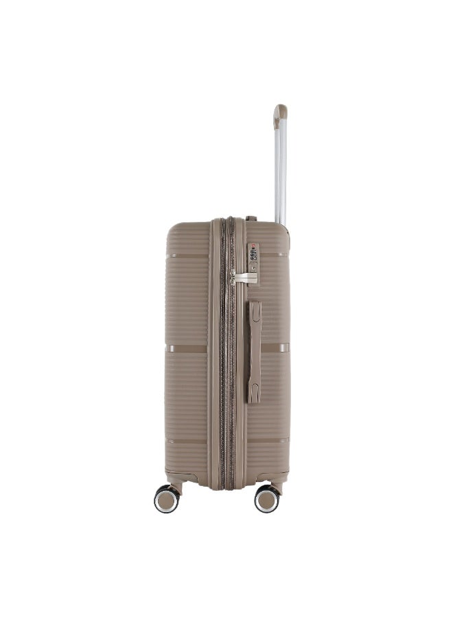H.T Luggage Bag, Hard Case Polypropylene (PP) Material, 8x360 Degree Rotation Spinner Wheels, Matching Color Suitcases, Expandable Trolley Bag, Telescopic Handle, TSA Lock - Image 3