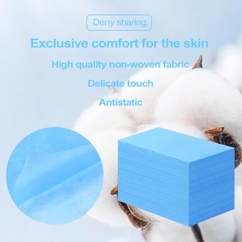 KUDIZE Combo of Disposable Bed Sheet (63 x 84 Inch) (160.02 x 213.36 CM) with Pillow Cover (21 x 26 Inch) (53.34 x 66.04 CM) for Hospital, Hotel, Spa and Beauty Parlor Travelling (Pack of 20, Blue) - Image 5