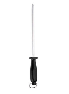 Giesser Messer Round Sharpening Steel 25cm - Black handle 