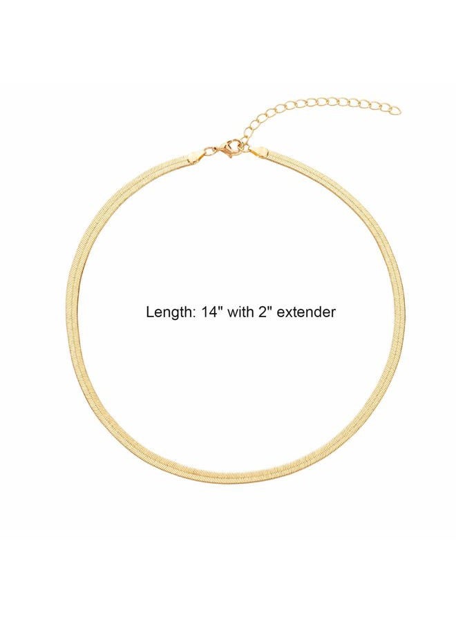 BaubleStar Link Layered Necklace Gold Layering Paperclip Chain Choker for Women - Image 5