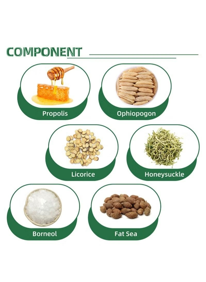 ساوث مون تقرحات القرحة، بخاخ الفم المضاد للجراثيم -مطر التنفس، علاج قرحة الفم وتخفيف الألم، بخاخ العناية بالفم العشبي، العمل السريع يخفف من مشاكل الحلق الجاف والفم، فعالة لقرحة الفم - Image 4