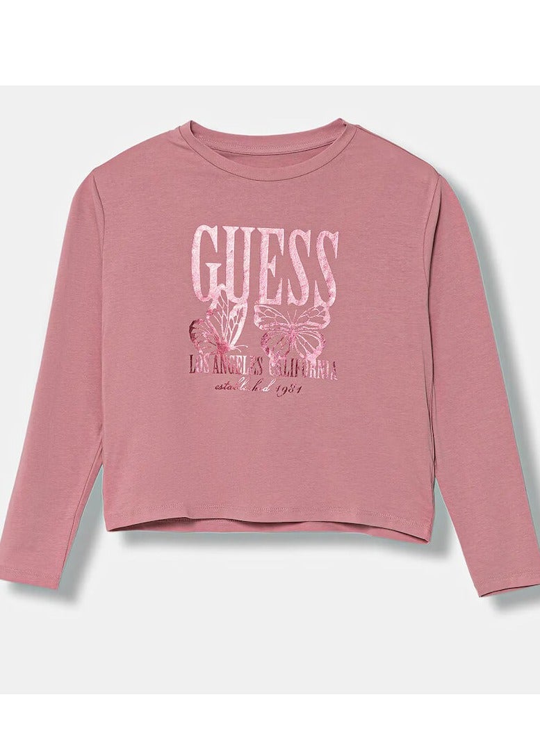 GUESS Kids Graphic Crew Neck T-Shirt - Image 1