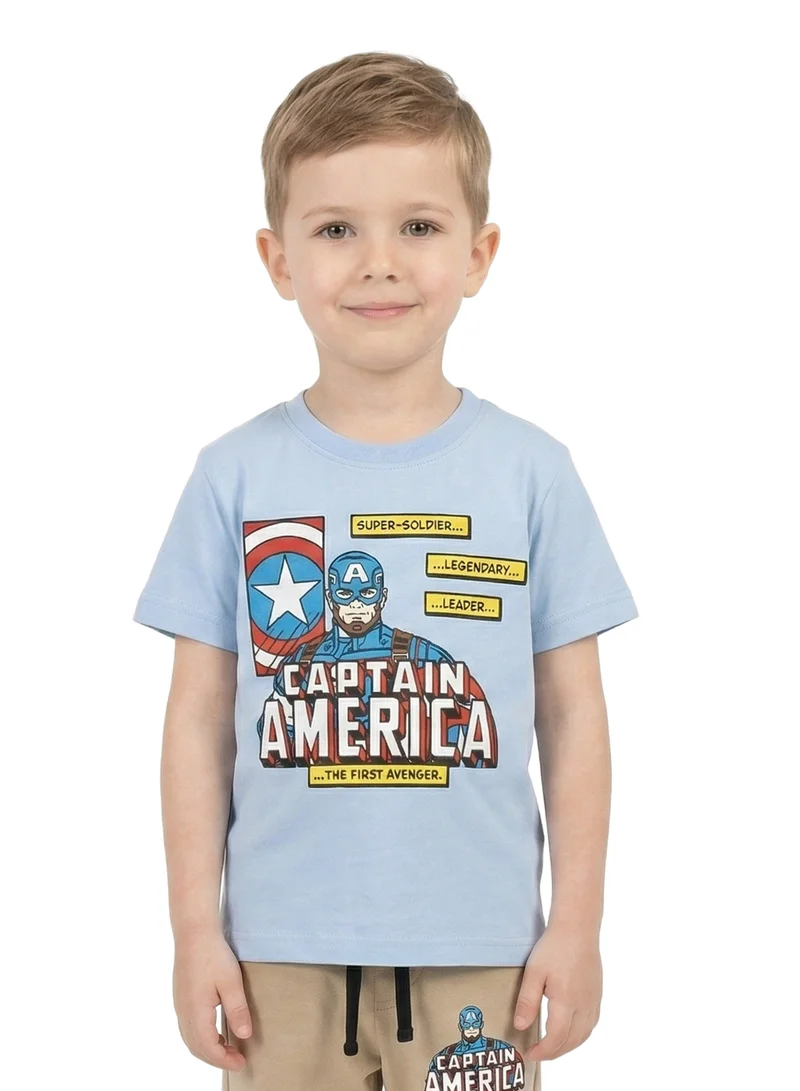 MARVEL Toddler Boys Marvel Captain America Graphic T-Shirt & Jogger PJ Set