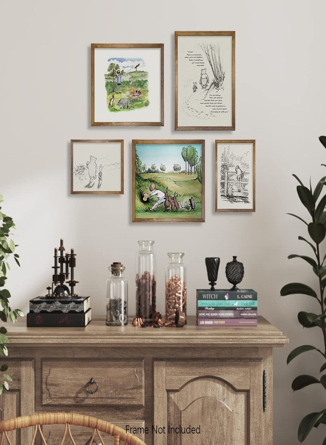YUMKNOW Winnie The Pooh Nursery Decor - Toddler Room Decor - You Are Braver Than You Think - Motivational Quotes for Kids - Vintage Hundred Acre Wood Poster - Gifts for Winnie Fans Lover - Little Boys Décor - Image 5