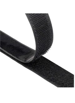 HS Hook And Loop Tape, Self Adhesive Sticky Heavy Duty Tape Reusable Double Sided Roll Strength Velcro Heavy-Duty Stick On Tape-Black(5M)  - Image 1
