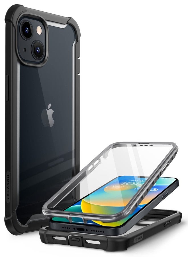 آي-بلاسون جراب i-Blason الشفاف لهاتف iPhone 14 / iPhone 13 (6.1 بوصة) جراب حماية 360 درجة، غطاء حماية قوي للهاتف المحمول [Ares] مع واقي شاشة 2022 (أسود) - Image 1
