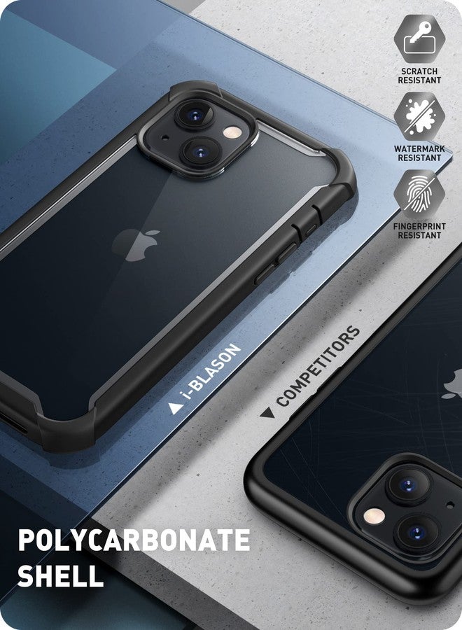 آي-بلاسون جراب i-Blason الشفاف لهاتف iPhone 14 / iPhone 13 (6.1 بوصة) جراب حماية 360 درجة، غطاء حماية قوي للهاتف المحمول [Ares] مع واقي شاشة 2022 (أسود) - Image 5