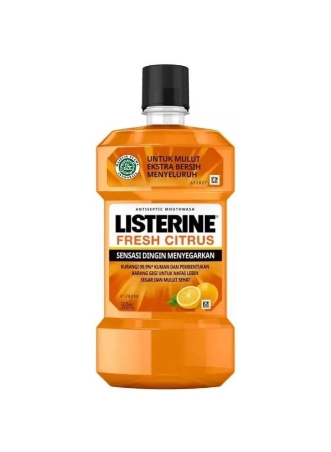 Listerine Fresh Citrus Flavored Antiseptic Mouthwash- 500ml