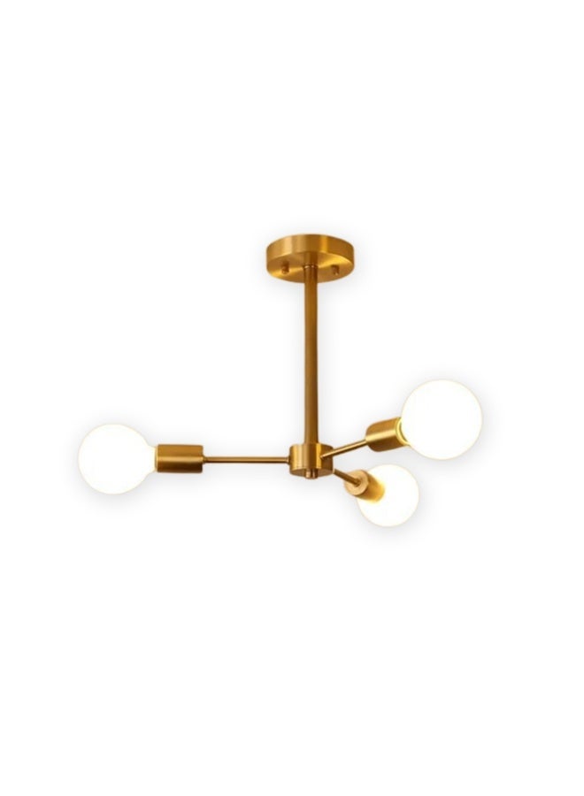 Cluc Steco chandelier - 3 branches - Gold - Image 2