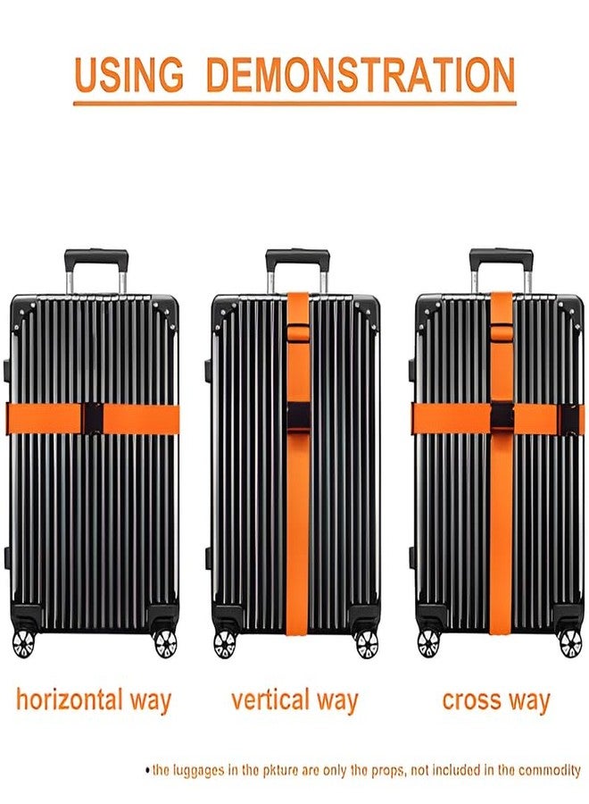 Rasdion Luggage Strap | Luggage Belt for Suitcase & Trolley Bags | Travel Belt with Quick Release Adjustable Buckle for Suitcase (1 Pcs, Orange) - Image 5