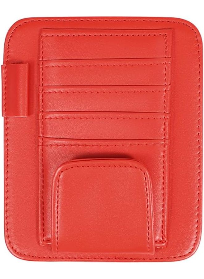 Red Sun Visor Organizer Storage Pouch For Infiniti Q30 2016 2020 - Image 2