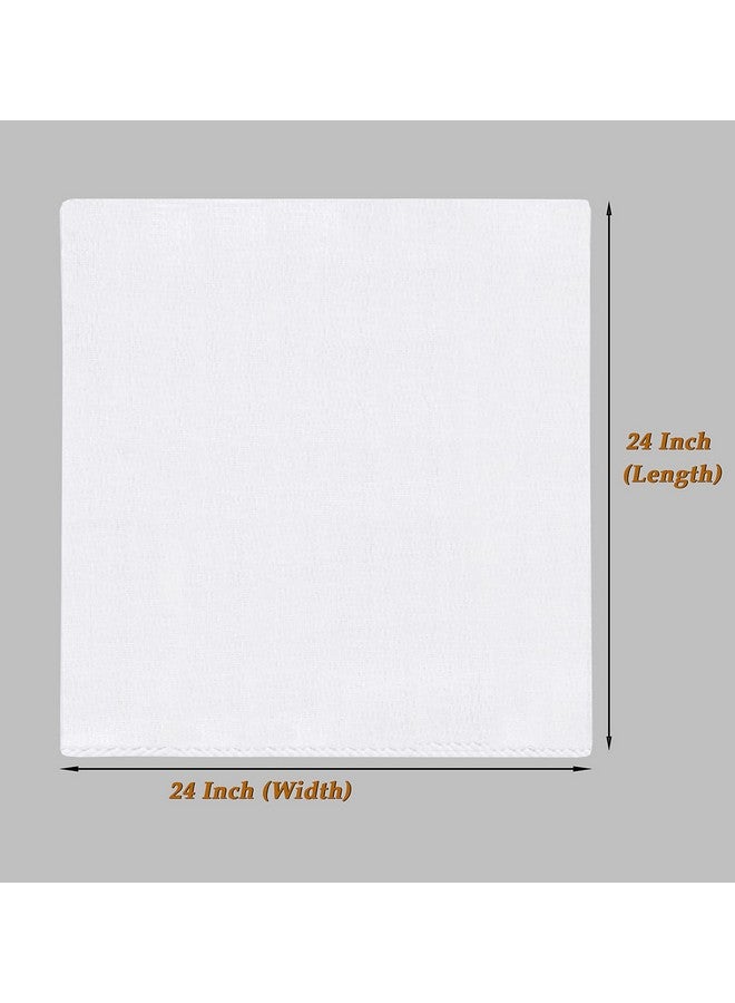 RUVANTI 10 Pack Birdseye Flat-Fold Cloth Diapers for Babies, 100% Cotton Extra Large Reusable Diapers 24x24 Inches, Baby Burp Cloths - Image 3