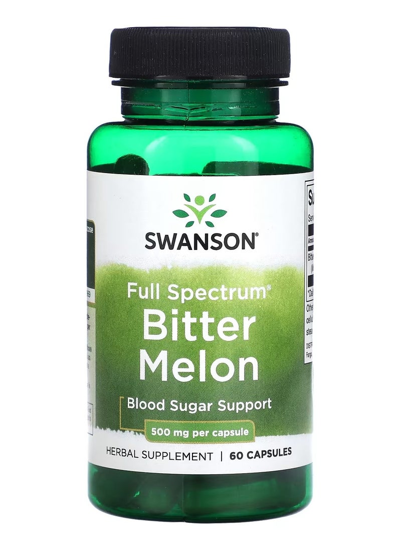 SWANSON Swanson, Full Spectrum Bitter Melon, 500 mg, 60 Capsules 
