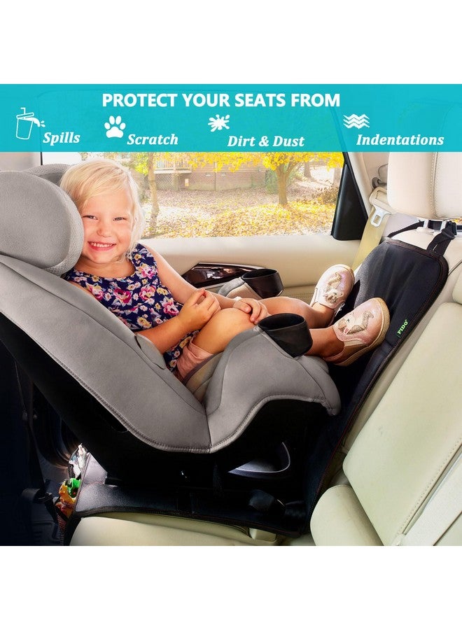 PIDO PIDO Car Seat Protector Under Baby Car Seat with Thick Padding, Carseat Pads Cover Mat for Kids, Waterproof Material and Non-Slip Base - Universal Fit for Leather and Fabric Upholstery - Image 3