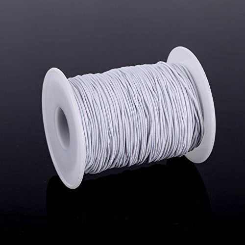 Senkary 0.8 mm Elastic String Cord Stretchy Bracelet String Beading Thread for Jewelry Making and Bracelet Making, 109 Yards, White - Image 2