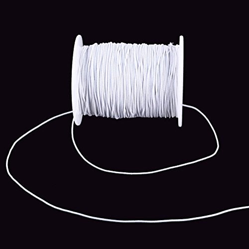 Senkary 0.8 mm Elastic String Cord Stretchy Bracelet String Beading Thread for Jewelry Making and Bracelet Making, 109 Yards, White - Image 4