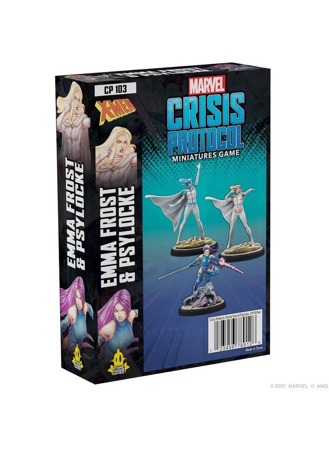 Atomic Mass Games Marvel Crisis Protocol Emma Frost And Psylocke Character Pack Psychic Mutants Unleashed Tabletop Superhero Game Ages 14+ 2 Players 90 Minute Playtime Made - Image 1