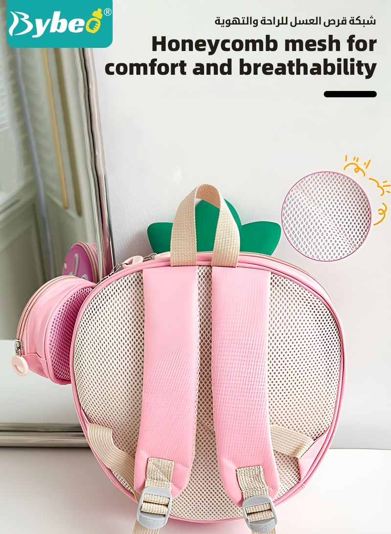 بيبو حقيبة ظهر للأطفال، حقيبة مدرسية للأطفال الصغار، حقيبة ظهر صغيرة للأطفال، حقيبة أطفال ما قبل المدرسة مع حقيبة صغيرة، حقيبة سفر كرتونية لطيفة للأولاد والبنات، مثالية لرياض الأطفال والسفر والمدرسة - Image 5