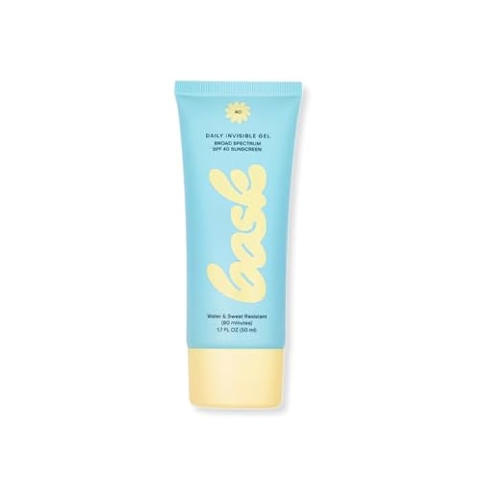 Bask Suncare SPF 40 Daily Invisible Gel Face Sunscreen - Broad Spectrum Protection, Fragrance Free, Makeup Primer, Hydrating, Lightweight & Non-Greasy, Dermatologist Recommended, 1.7 fl oz - Image 1