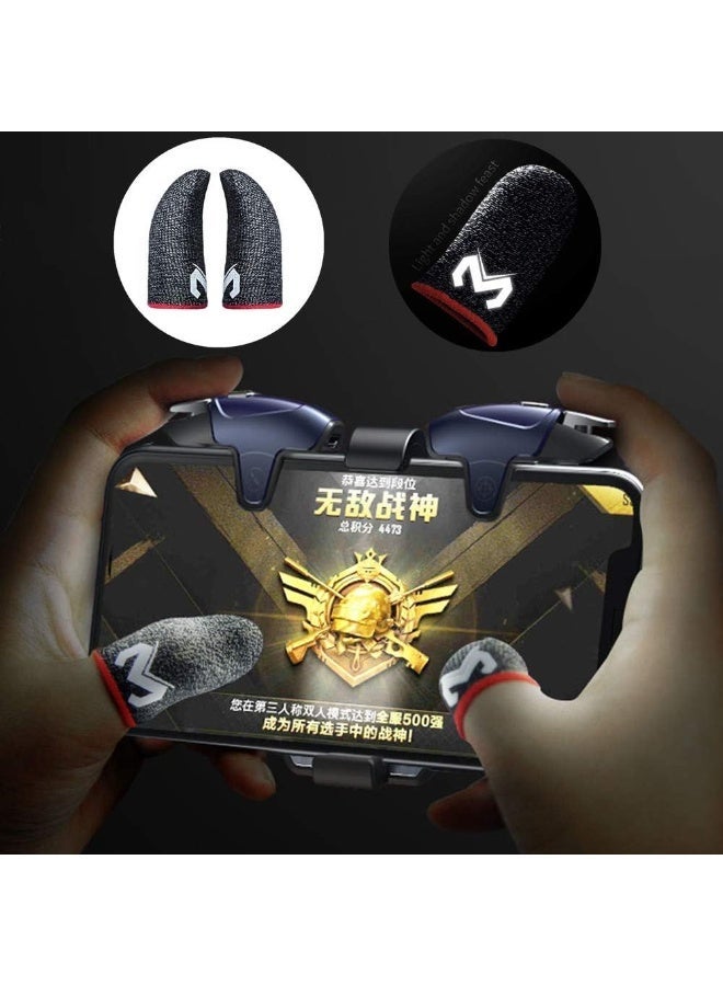 أكمام أصابع للألعاب على الهاتف، مقاومة للعرق وقابلة للتنفس لألعاب PUBG وألعاب الشاشة اللمسية، قطعتان - Image 2