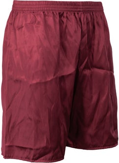 Oppland Men's Satin Fabric Shorts Solid Color Elastic Waist No Pocket Lightweight Fabric  - Image 3